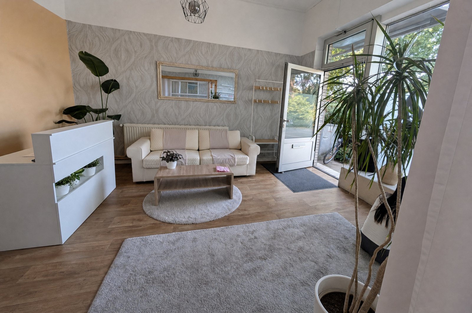 Empfangsbereich des Studios in der Dieselstraße 48